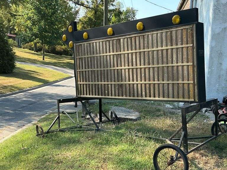 Lighted sign board, 8' L x 80" T image