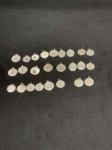 Sterling wedding party charms image