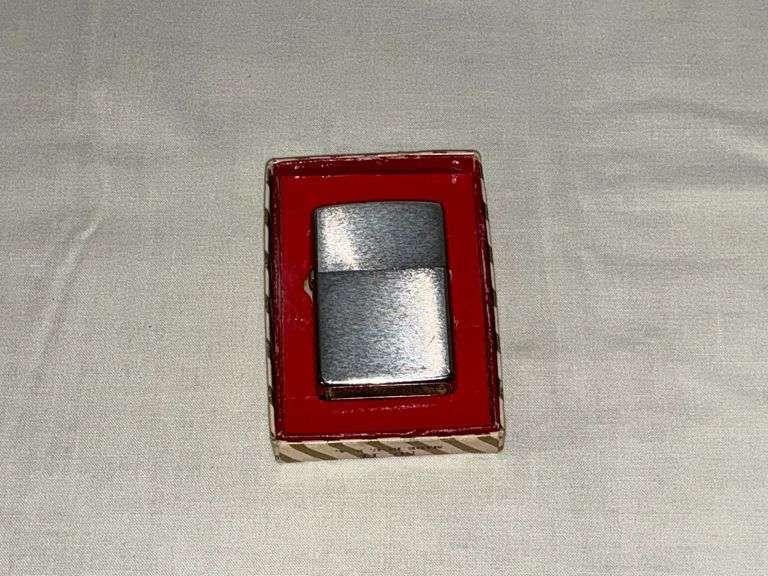 Vintage Zippo lighter in original box image