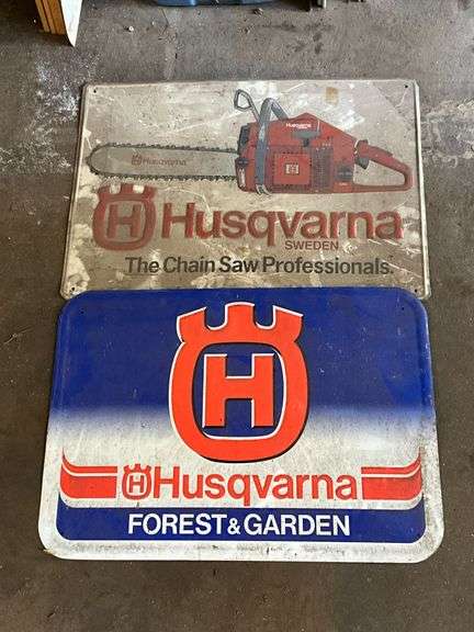 Husqvarna dealer advertising signs image