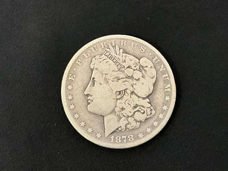 1878 Morgan silver dollar image