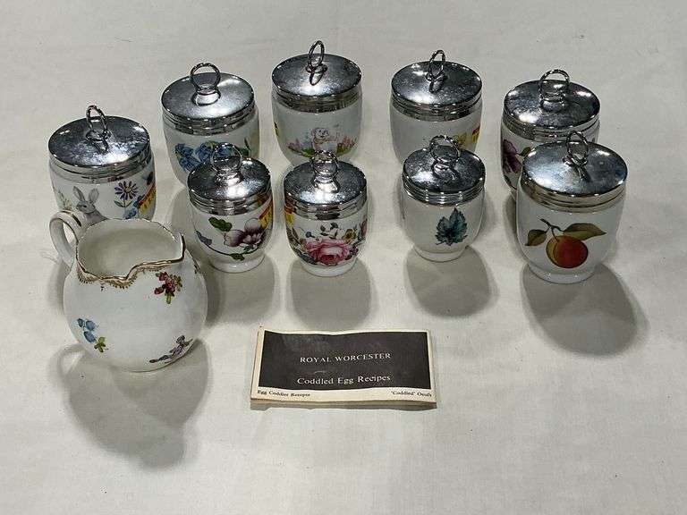 Royal Worcester coddled egg cups image