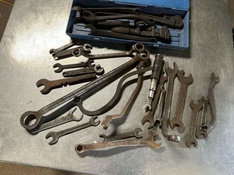 Ford, IH monkey wrenches, vintage wrenches, etc. image