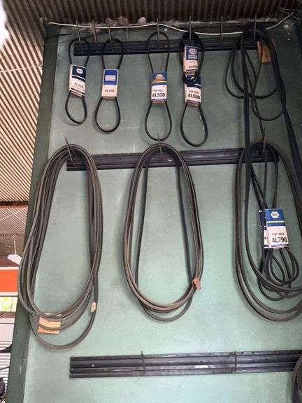 Assorted automotive belts image