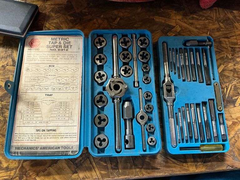 Matco tap & die set, metric image