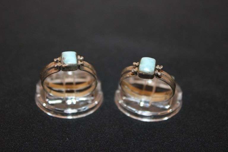 2 Convertible rings, one marked Sterling Silver, one no mark found. image