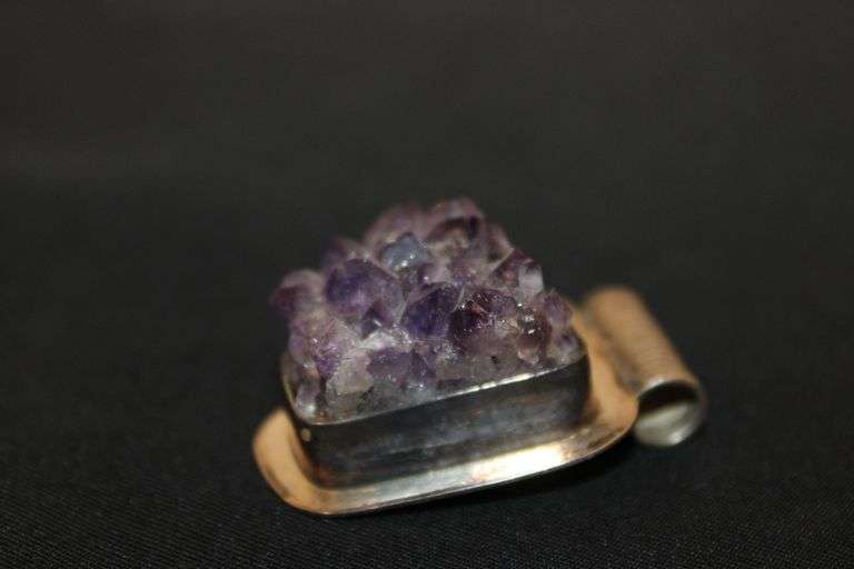 Amethyst pendant marked 925 Mexico image
