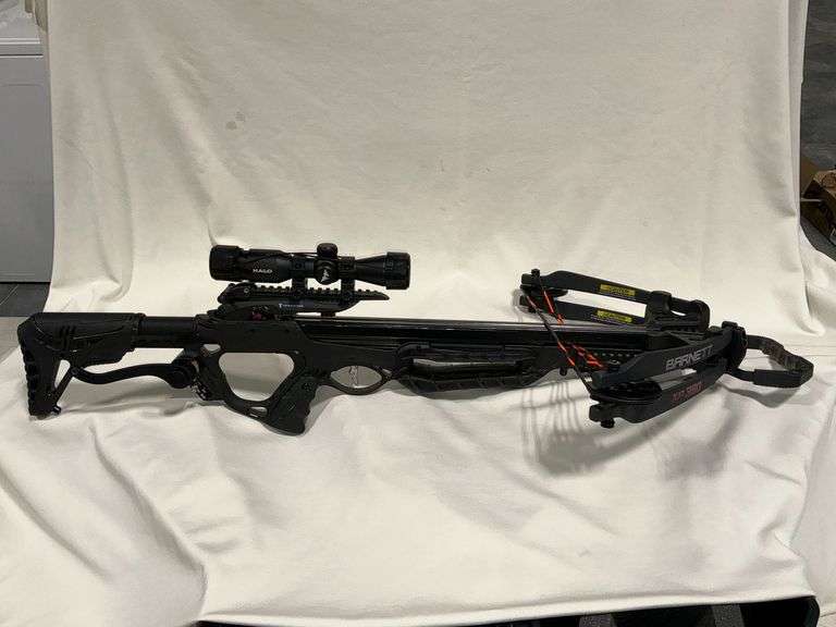 Barnett XP380 cross bow, arrows, Halo 4x32 scope, Plano case, field points, broadheads image