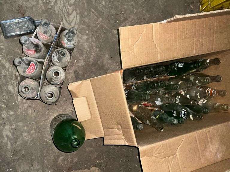 Double Cola bottles, White Mountain Valley Water, Welch's, etc. image