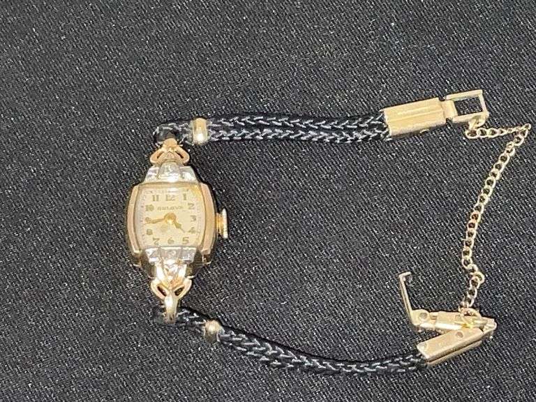 Ladies Bulova ladies watch with 14K? back image