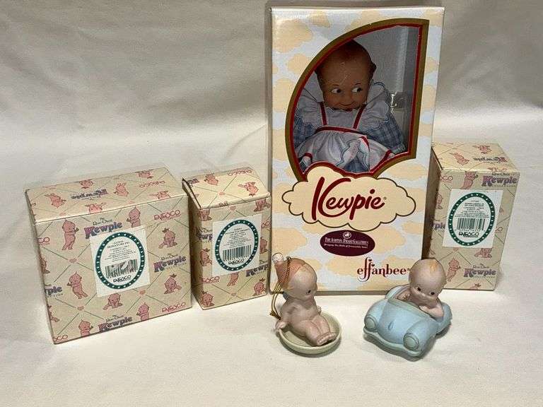 Effanbee kewpie doll in box, Enesco and Jesco kewpie dolls image