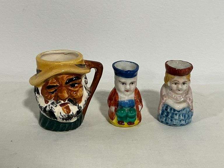 Three Occupied Japan Toby mugs image