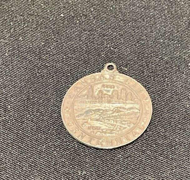 Kansas City Centennial 1850-1950, marked sterling image