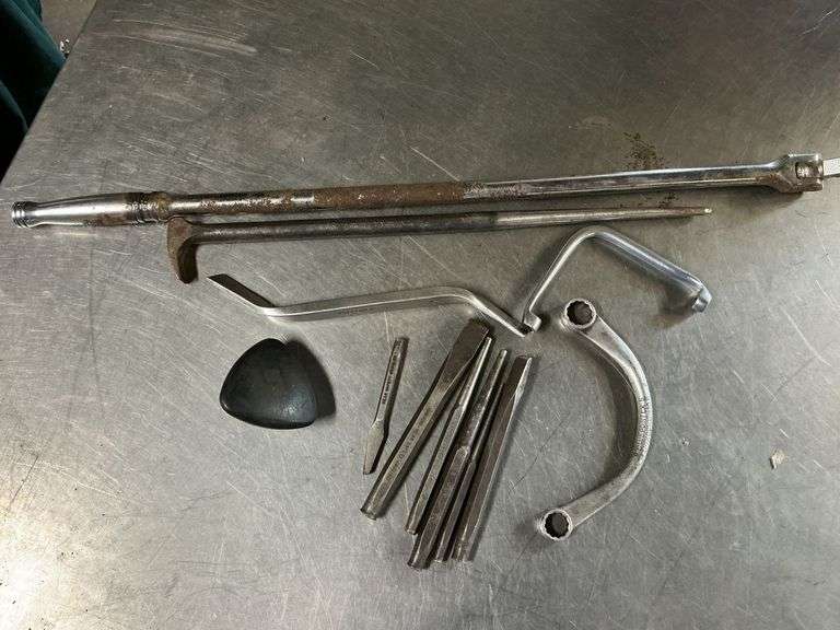 Snap-On and Blue Point punches, 1/2" breaker bar, pry bar, etc. image