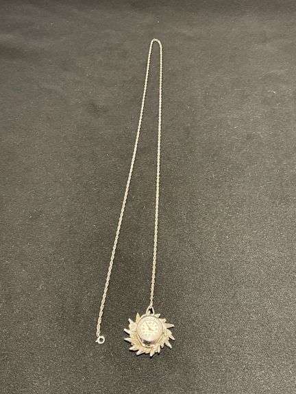 Baroness 17-jewel ladies watch on gold filled chain image