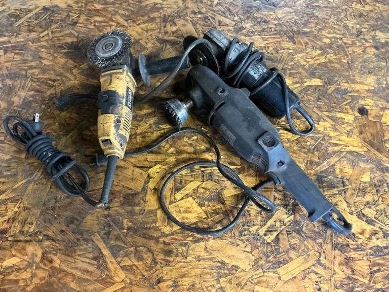 DeWalt 4 1/2" angle grinder, Chicago Pneumatic 4 1/2" angle grinder image