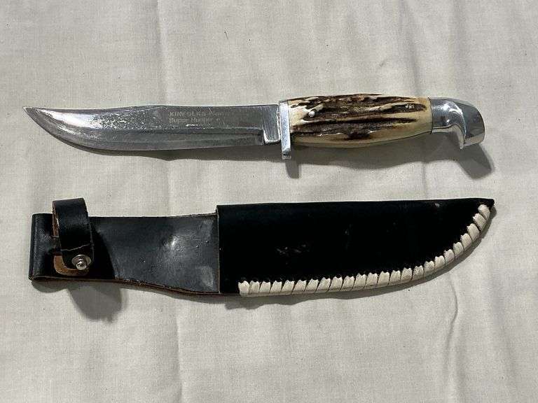 Kinfolks Flame Edge knife with leather sheath image