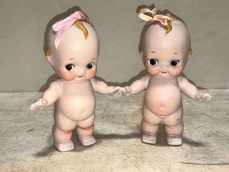 Pair of artist signed Gerry Colley Kewpie dolls image