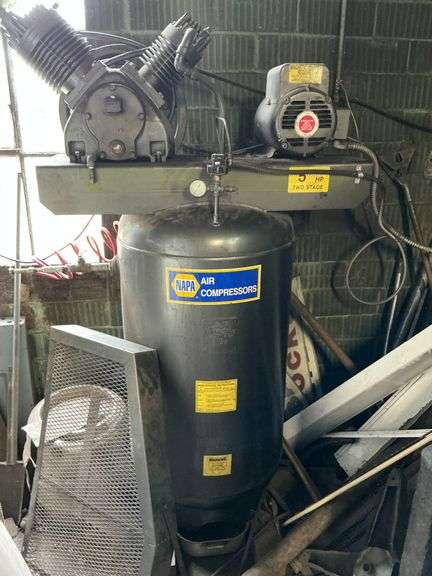 1995 Napa 80-gallon 5 hp air compressor, 200 psi image