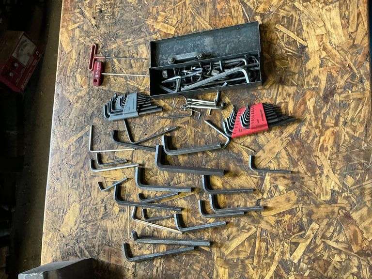 Assortment of allen wrenches image