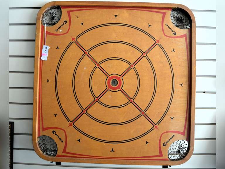 CARROM VINTAGE GAME BOARD 28 1/2" SQUARE
