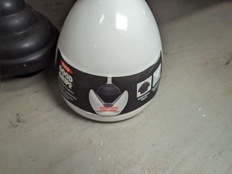 NEW PLUNGERS AND MORE IN UNDERDESK AREA MARKED 2028 L.W. Benton