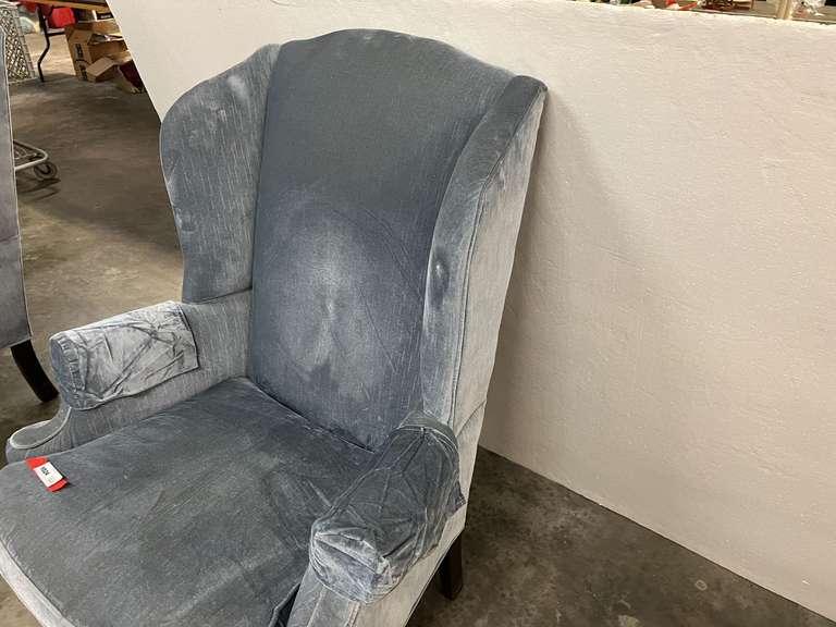 PINNACLE FURNITURE WING BACK CHAIR, SEE PICTURES FOR DETAILS.