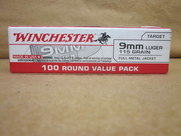 WINCHESTER TARGET 9 MM FMJ - 100 RDS image