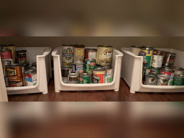 3 CONTAINERS OF ASSORTED CANNED FOODS - PANTRY image