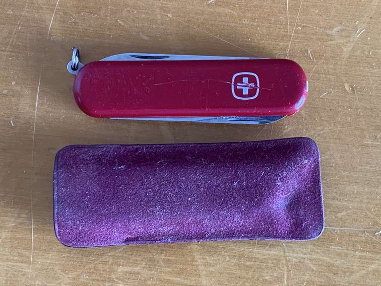 RARE VINTAGE WENGER DIPLOMAT UTILITY KNIFE WITH CASE - CHECKOUT image