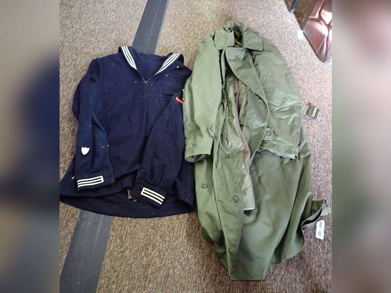 US Navy Top and Government Issue Trench Coat image