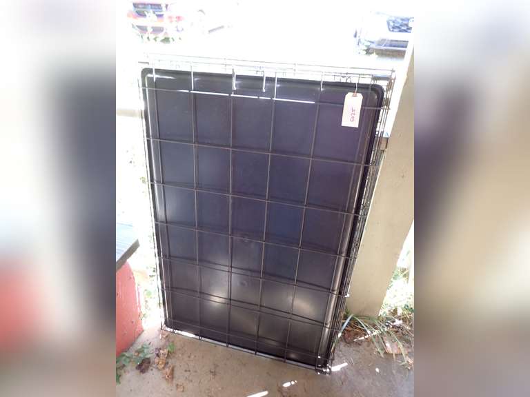 Large Dog Crate with Pan image