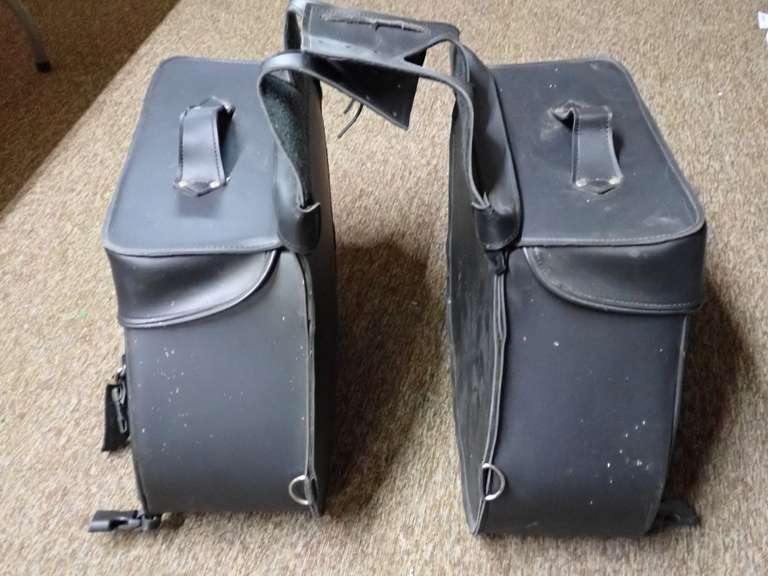 Black Motorcycle Saddlebags image