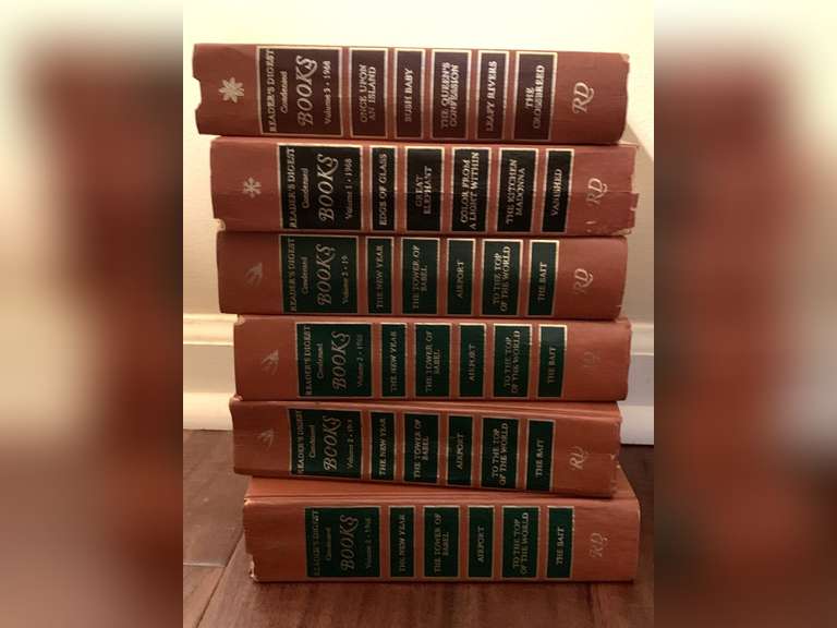 6 FIRST EDITION 1968 READER'S DIGEST HARDBACK BOOKS - LIVING ROOM image