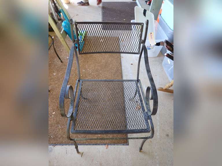 Wrought Iron Outdoor Chair image