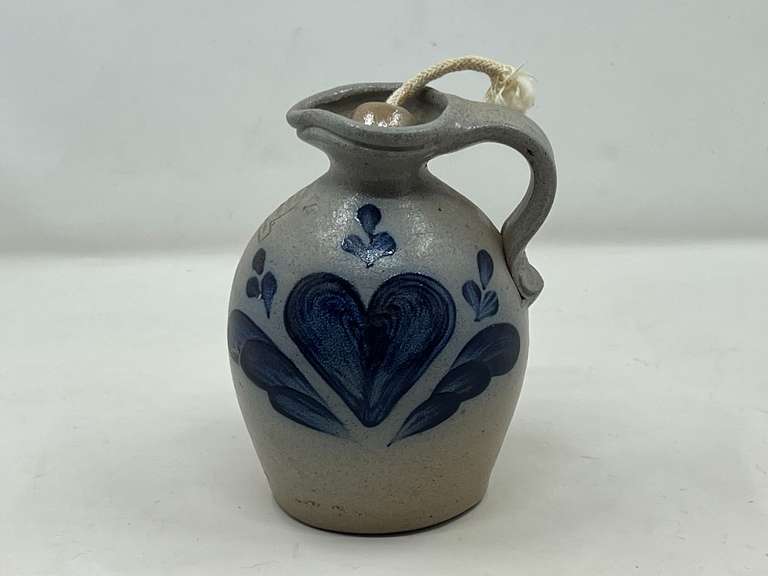 KIT…Rowe pottery stoneware pitcher with stopper, see pictures for details. image