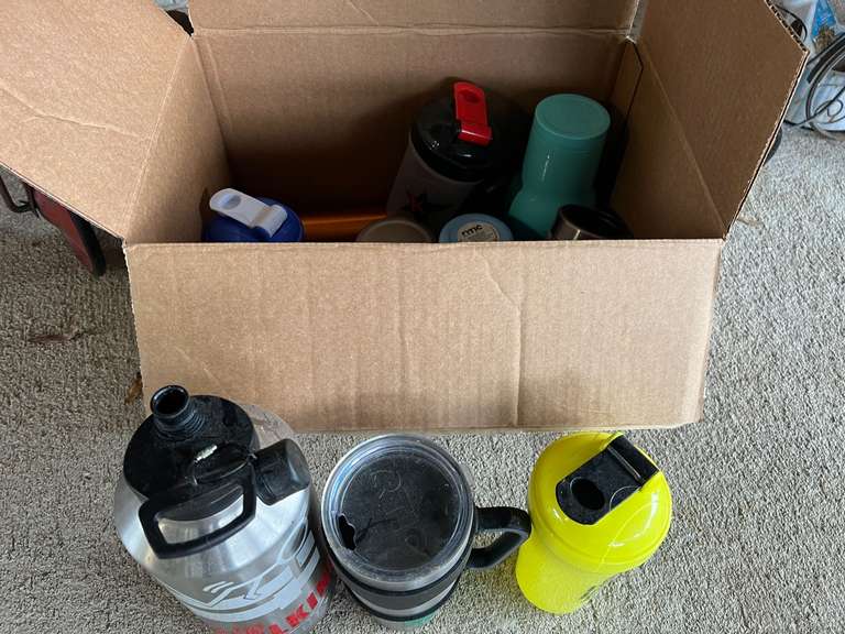 Box of assorted shaker cups and drink cups, see pictures for details. image