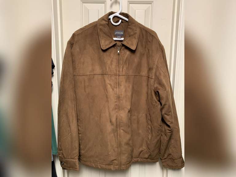 MEN'S FAUX SUEDE JACKET - SIZE LARGE - UP MASTER CLOSET 2 image