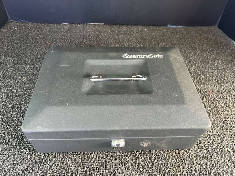 Sentry Safe cash box, no key, see pictures for details. image