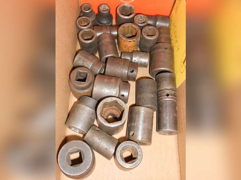 MISC 1/2" DRIVE IMPACT SOCKETS (27) PCS image