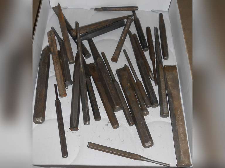 APPROX (29) PCS ASSORTED PUNCHES/CHISELS image