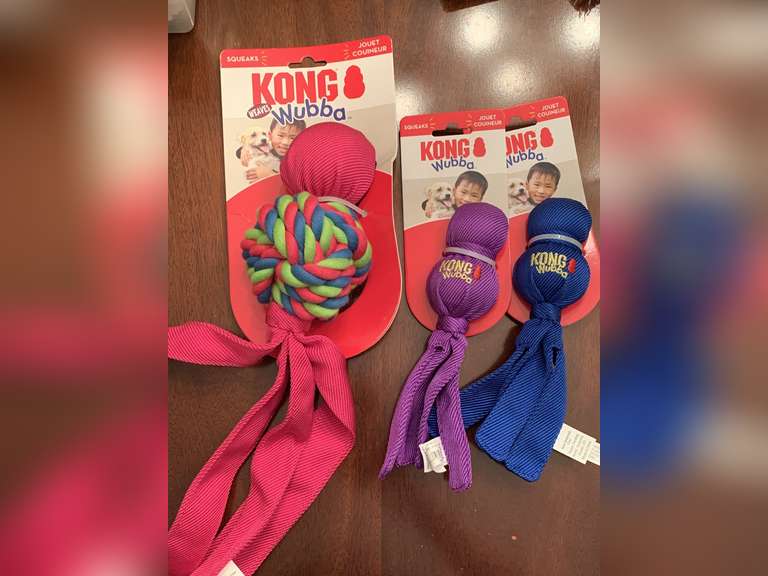 NEW KONG WUBBA DOG TOY & 2 NEW KONG DOG TOYS - FOYER image