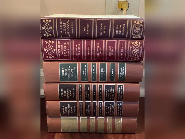 4 FIRST EDITION 1971 & 2 FIRST EDITION 1956 READER'S DIGEST HARDBACK BOOKS - LIVING ROOM image