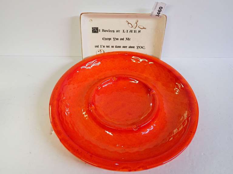 Vintage Ashtray and Bowling Tray image