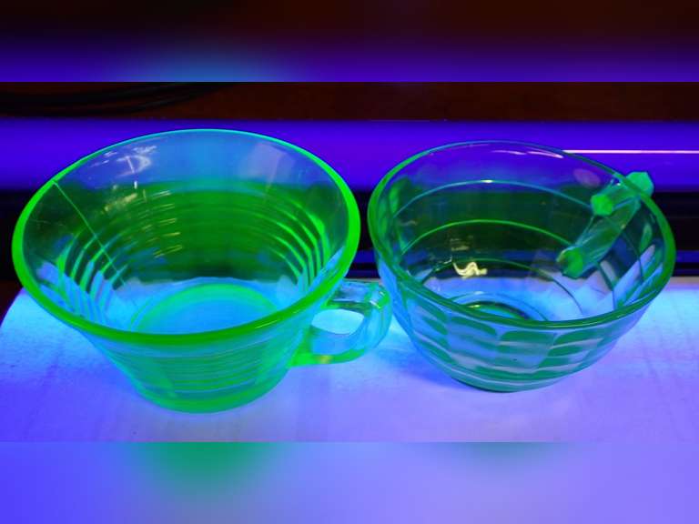 Vaseline Glass Cups image