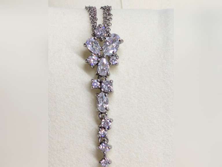 Sterling Silver CZ Necklace image