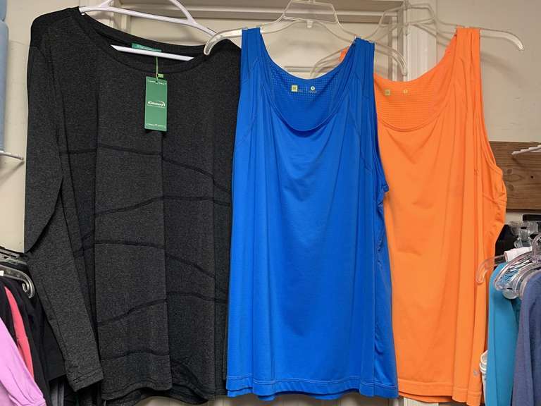 LADIES ATHLETIC WEAR - 4 TOPS (SIZE 3XL- 1 NEW W/ TAG) - UP MASTER CLOSET 2 image