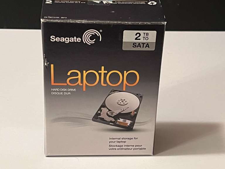 BR2…Seagate laptop hard disk drive, working condition unknown, comes in original box, see pictures for details. image