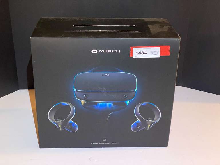 BR1…Oculus Rift S virtual reality headset, comes in original box, working condition unknown, see pictures for details. image