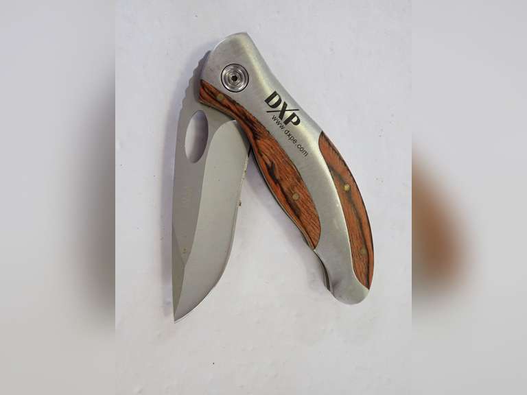 DXP Folding Pocket Knife with Wood Handle image